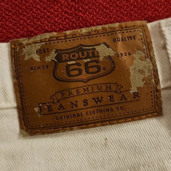 Route 66 ladies stretch fit Ivory White jeans Sz. 9/10 K Mart New Old Stock - Picture 8 of 10